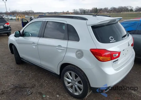 2014 Mitsubishi Outlander Sport Se из США, поврежденный, VIN 4A4AP4AU4EE013605